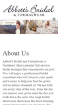 Mobile Screenshot of abbottsbridal.com